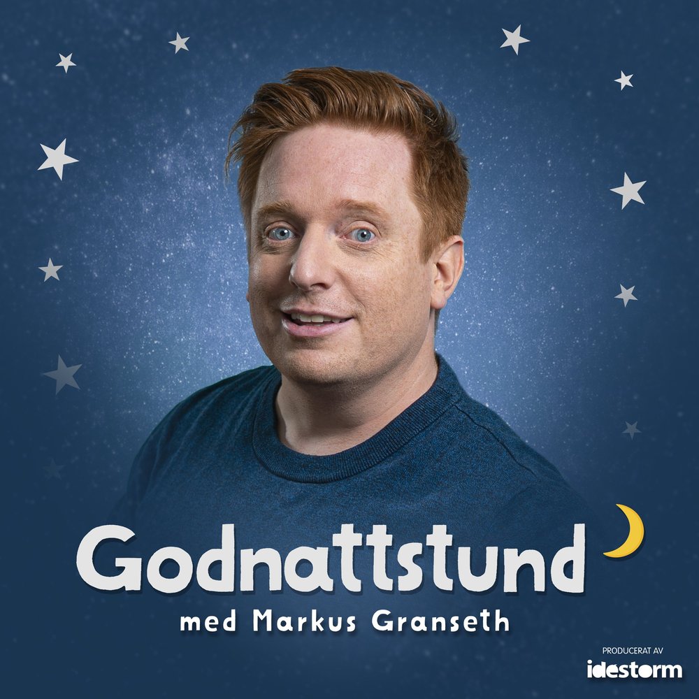 Podcastomslag: Godnattstund med Markus Granseth mot en stjärnklar natthimmel